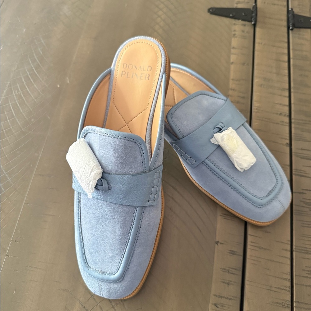 Donald J. Pliner Blue Slip-On Loafers